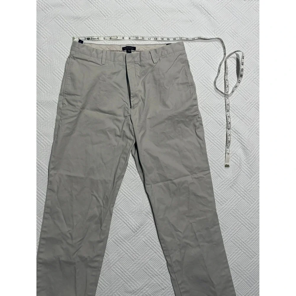 Banana Republic Men's Straight Fit Gavin Pants Khaki 36x32 Tan Preppy Chinos